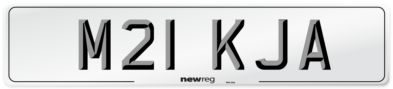 M21 KJA Number Plate from New Reg